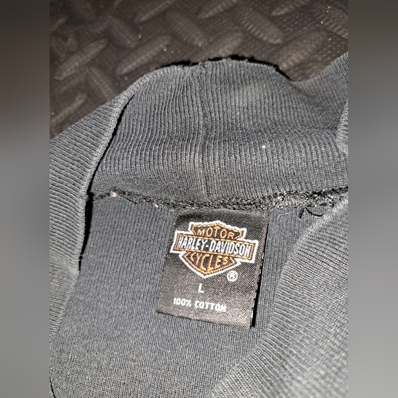 Vintage 1989 women's Harley Davidson shoulder less long sleeve - Picture 11 of 16